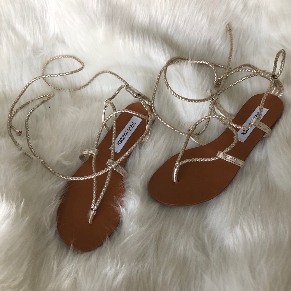 Gold Steve Madden sandals